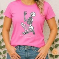 Skeleton Praying X Lord Have Mercy Sinner Gothic Blackwork Women's T-Shirt thumb 2