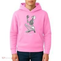 Skeleton Praying X Lord Have Mercy Sinner Gothic Blackwork Kids Hoodie thumb 4