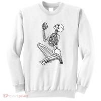 Skeleton Praying X Lord Have Mercy Sinner Gothic Blackwork Sweatshirt thumb 0