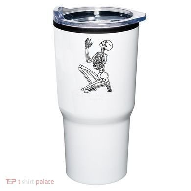 Skeleton Praying X Lord Have Mercy Sinner Gothic Blackwork Tumbler
