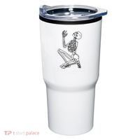 Skeleton Praying X Lord Have Mercy Sinner Gothic Blackwork Tumbler thumb 0