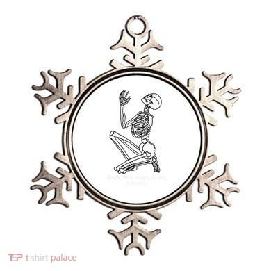 Skeleton Praying X Lord Have Mercy Sinner Gothic Blackwork Ornament