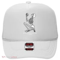 Skeleton Praying X Lord Have Mercy Sinner Gothic Blackwork Hat thumb 0