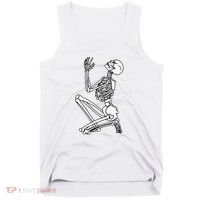 Skeleton Praying X Lord Have Mercy Sinner Gothic Blackwork Tank Top thumb 0