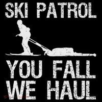 Ski Patrol You Fall We Haul Skiing Winter Women's Hoodie thumb 2