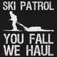 Ski Patrol You Fall We Haul Skiing Winter Mousepad thumb 1