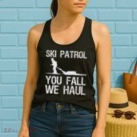 Ski Patrol You Fall We Haul Skiing Winter Women's Tank Top thumb 2