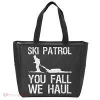 Ski Patrol You Fall We Haul Skiing Winter Tote Bag thumb 0