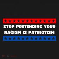 Stop Pretending Your Racism Is Patriotism Ornament thumb 1