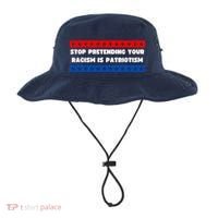 Stop Pretending Your Racism Is Patriotism Bucket Hat thumb 0