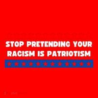 Stop Pretending Your Racism Is Patriotism Santa Hat thumb 1