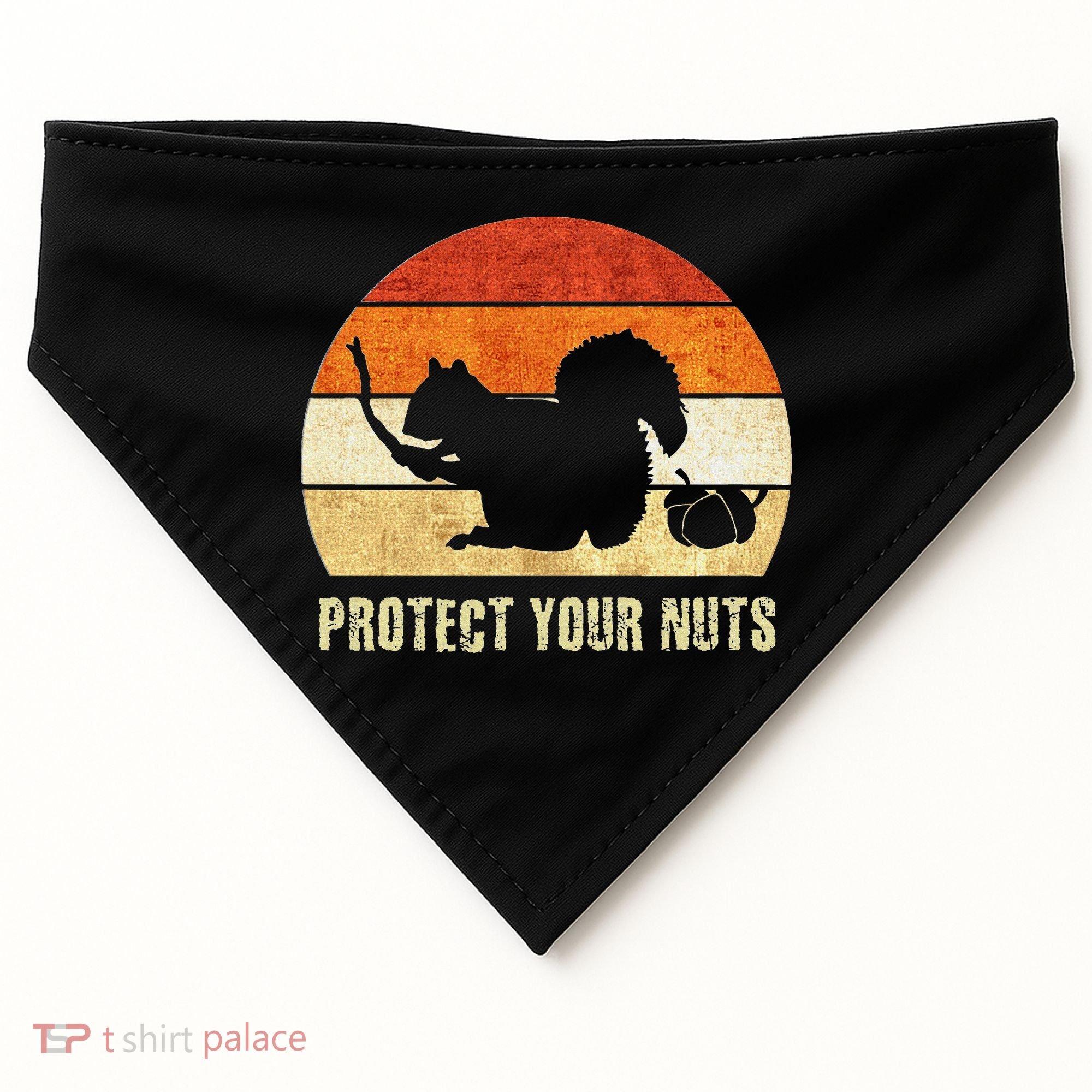 Squirrel Protect Your Nuts Forest Rodent USA-Made Doggie Bandana