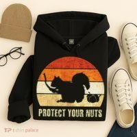 Squirrel Protect Your Nuts Forest Rodent Hoodie thumb 4