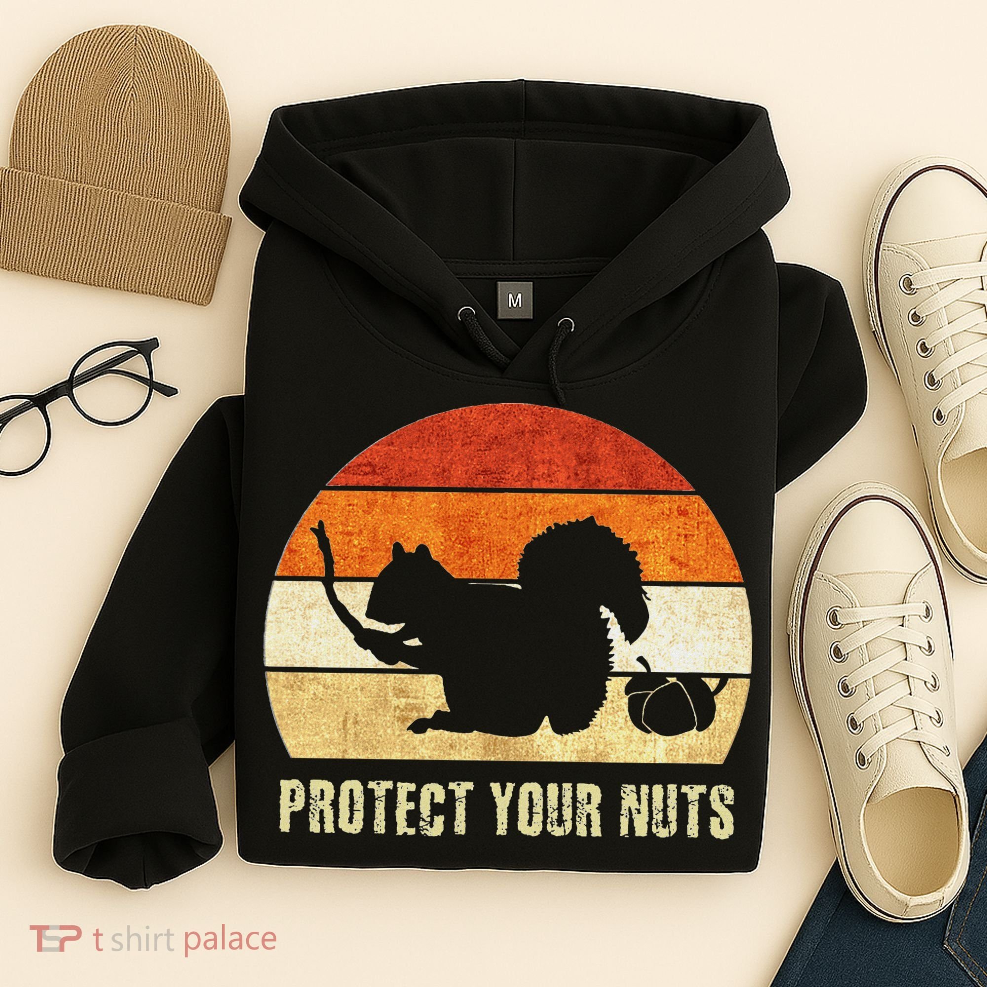 Squirrel Protect Your Nuts Forest Rodent Hoodie