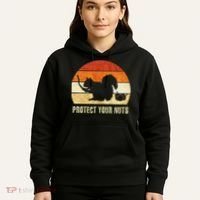 Squirrel Protect Your Nuts Forest Rodent Hoodie thumb 5
