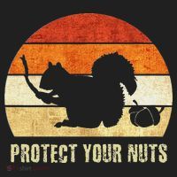 Squirrel Protect Your Nuts Forest Rodent Beanie thumb 2