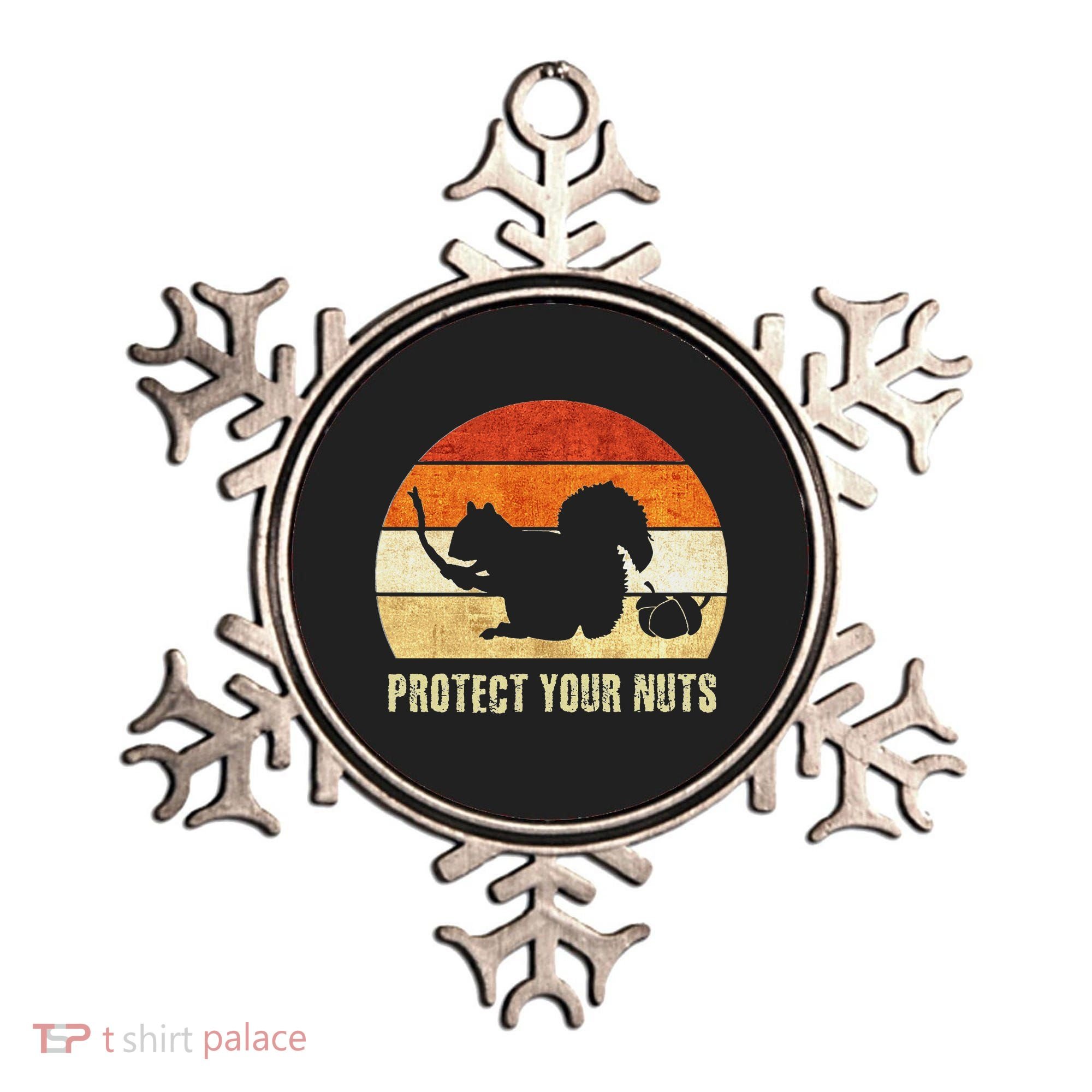 Squirrel Protect Your Nuts Forest Rodent Ornament