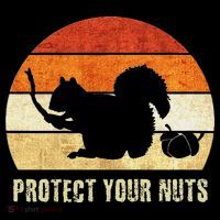 Squirrel Protect Your Nuts Forest Rodent Ornament thumb 1