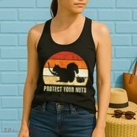 Squirrel Protect Your Nuts Forest Rodent Women's Tank Top thumb 2