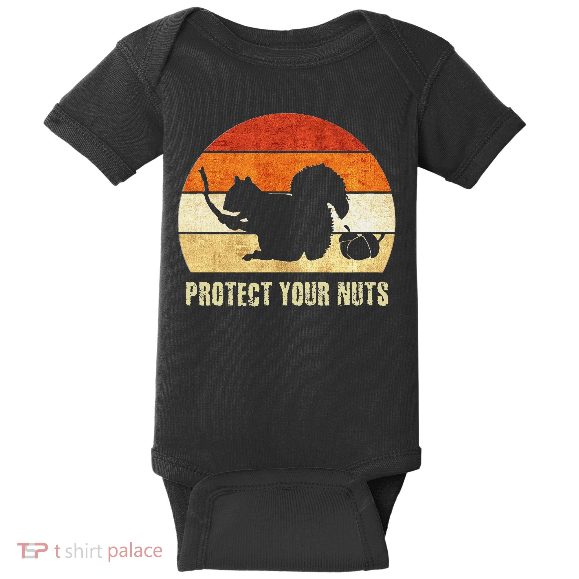 Squirrel Protect Your Nuts Forest Rodent Baby Bodysuit