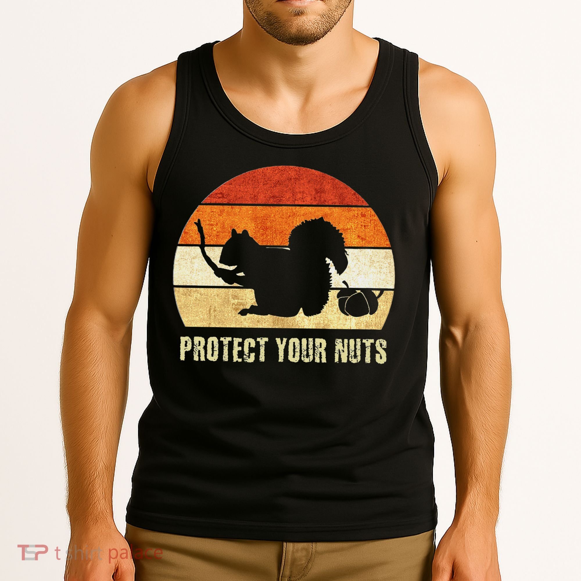 Squirrel Protect Your Nuts Forest Rodent Tank Top