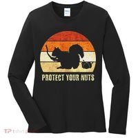 Squirrel Protect Your Nuts Forest Rodent Women's Long Sleeve Shirt thumb 0