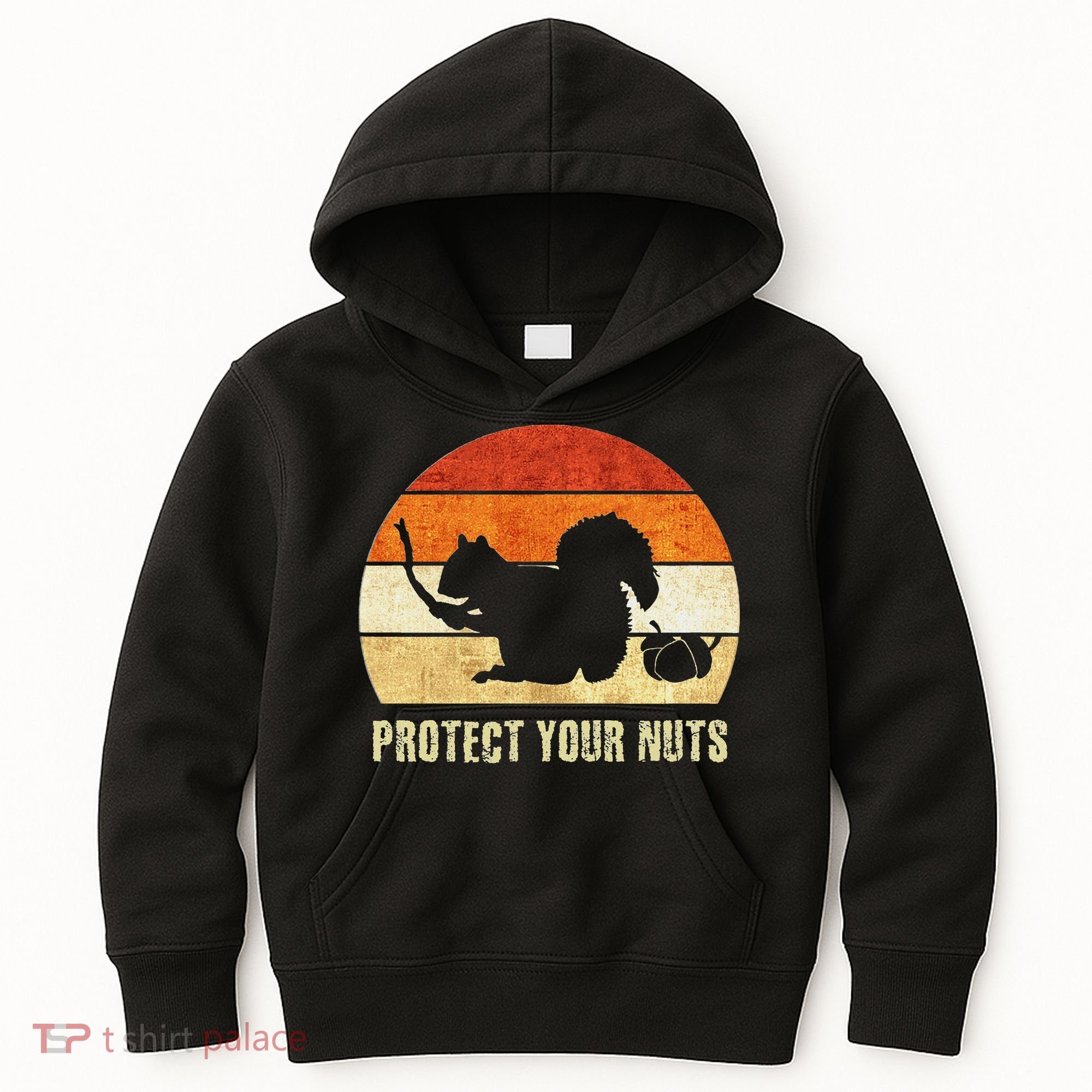 Squirrel Protect Your Nuts Forest Rodent Kids Hoodie