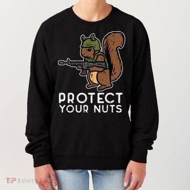Squirrel Protect Your Nuts Funny Chipmunk Women Boy Women's Sweatshirt