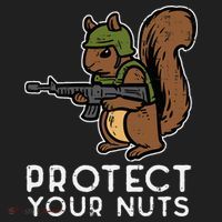 Squirrel Protect Your Nuts Funny Chipmunk Women Boy Women's Sweatshirt thumb 2