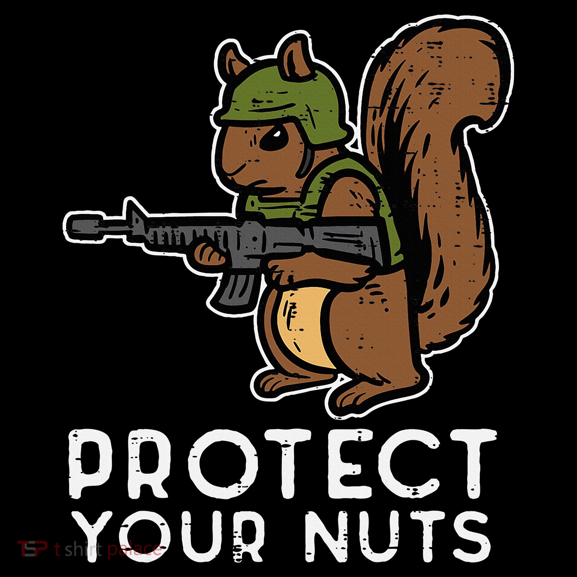 Squirrel Protect Your Nuts Funny Chipmunk Women Boy Long Sleeve Shirt