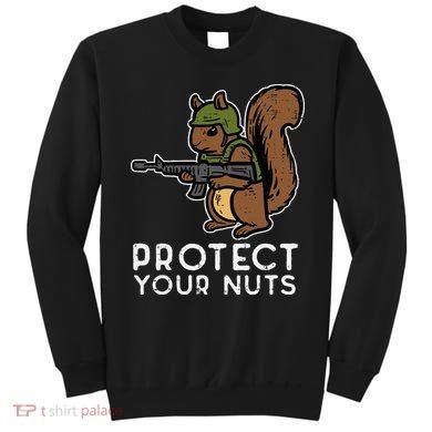 Squirrel Protect Your Nuts Funny Chipmunk Women Boy Sweatshirt