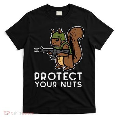 Squirrel Protect Your Nuts Funny Chipmunk Women Boy T-Shirt