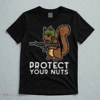 Squirrel Protect Your Nuts Funny Chipmunk Women Boy T-Shirt thumb 5