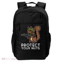 Squirrel Protect Your Nuts Funny Chipmunk Women Boy Backpack thumb 0