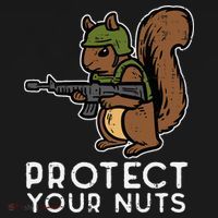 Squirrel Protect Your Nuts Funny Chipmunk Women Boy Baby Bodysuit thumb 2