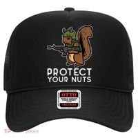 Squirrel Protect Your Nuts Funny Chipmunk Women Boy Hat thumb 0