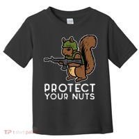 Squirrel Protect Your Nuts Funny Chipmunk Women Boy Toddler T-Shirt thumb 0