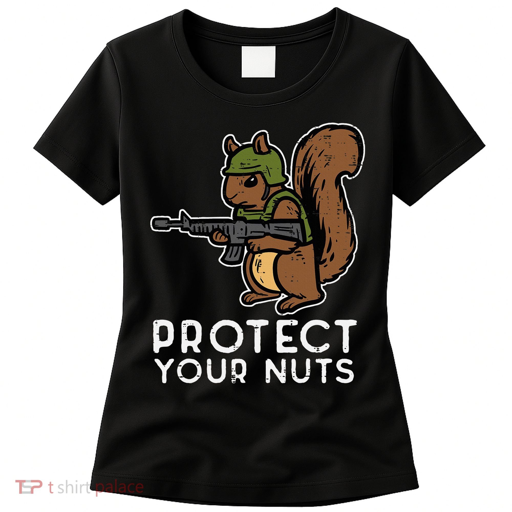Squirrel Protect Your Nuts Funny Chipmunk Women Boy Women's T-Shirt