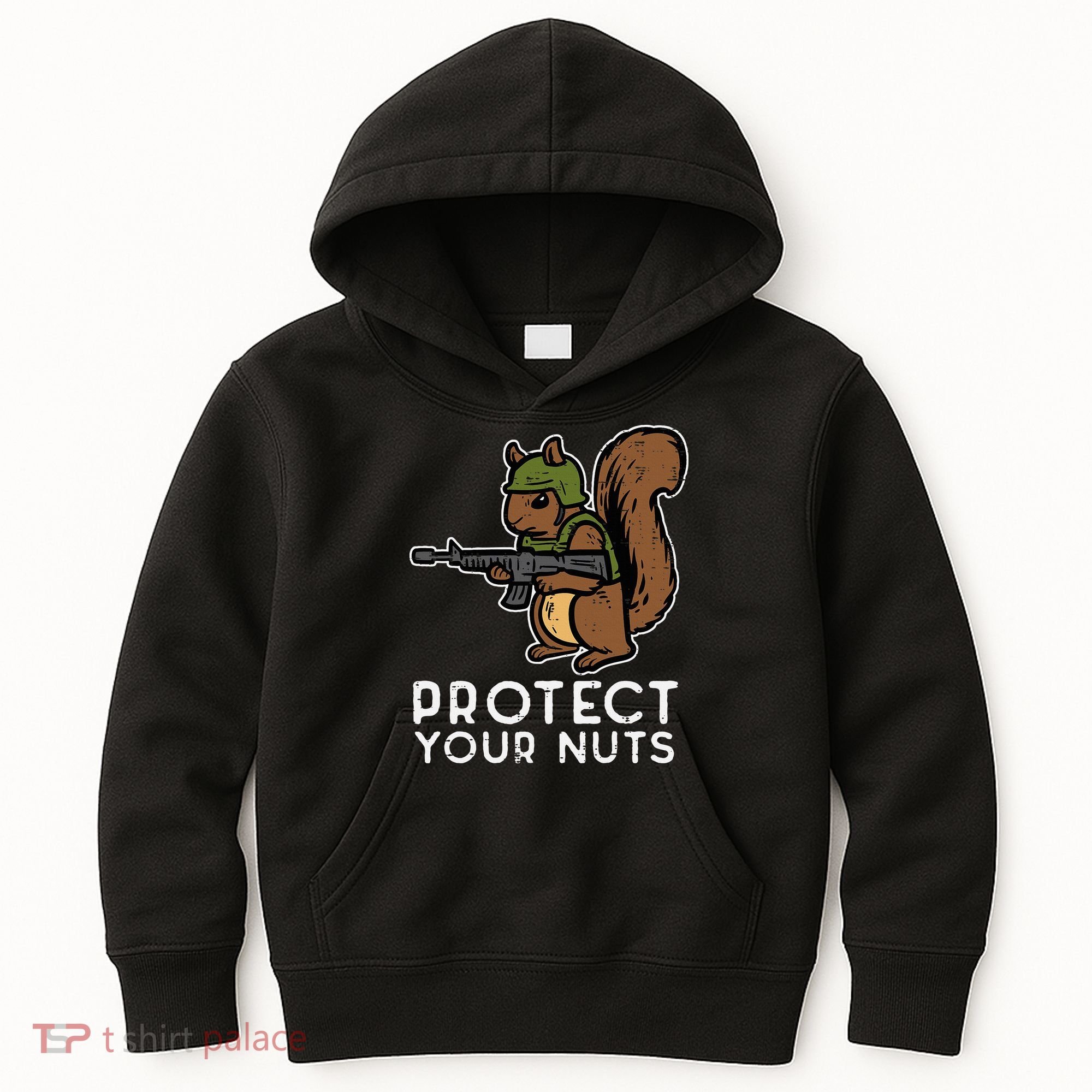 Squirrel Protect Your Nuts Funny Chipmunk Women Boy Kids Hoodie