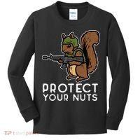 Squirrel Protect Your Nuts Funny Chipmunk Women Boy Kids Long Sleeve Shirt thumb 0
