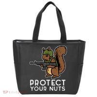 Squirrel Protect Your Nuts Funny Chipmunk Women Boy Tote Bag thumb 0