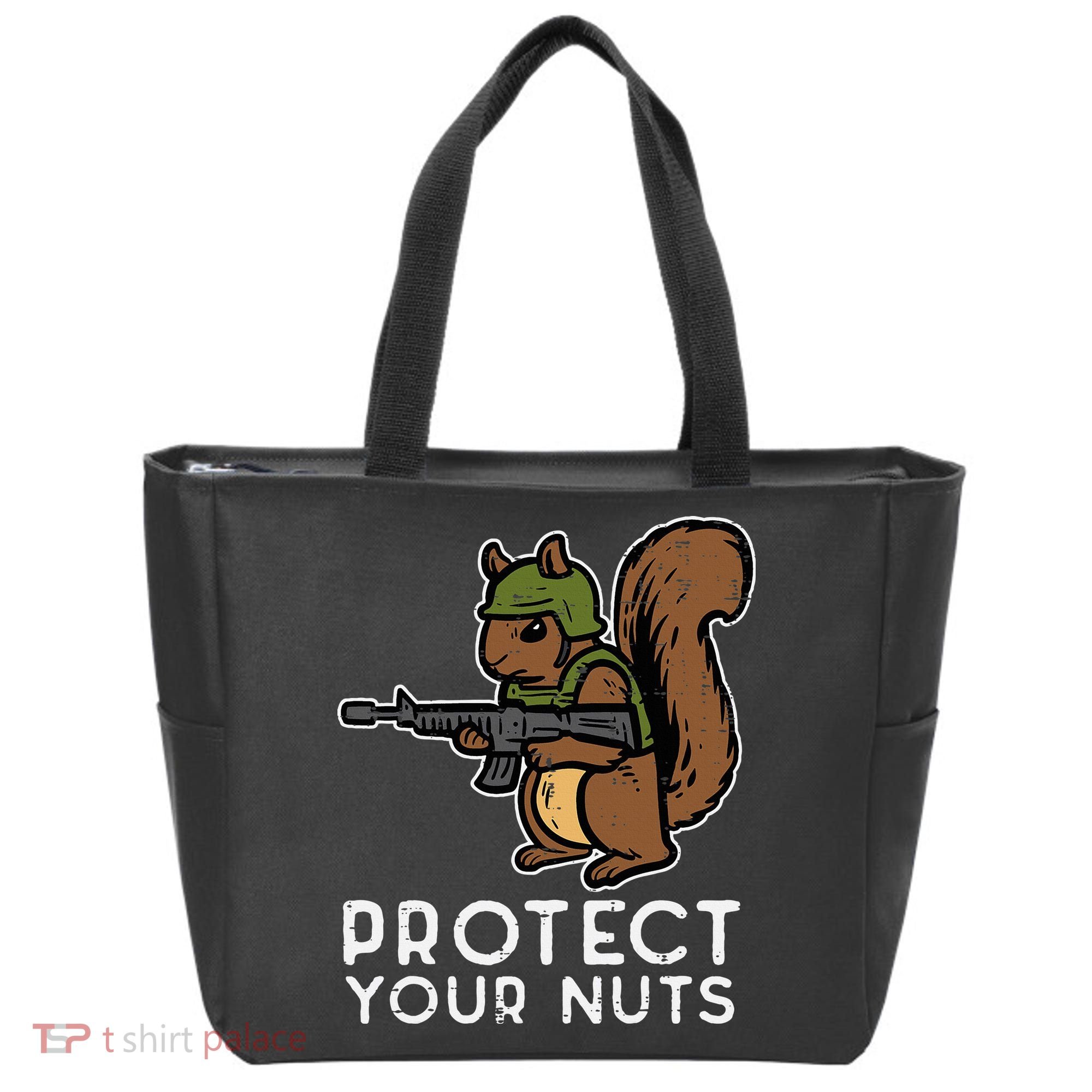 Squirrel Protect Your Nuts Funny Chipmunk Women Boy Tote Bag