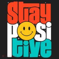 Stay Positive Yellow Smily Face Inspirational Quote Beanie thumb 2
