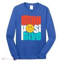Stay Positive Yellow Smily Face Inspirational Quote Long Sleeve Shirt thumb 0