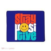 Stay Positive Yellow Smily Face Inspirational Quote Mousepad thumb 0