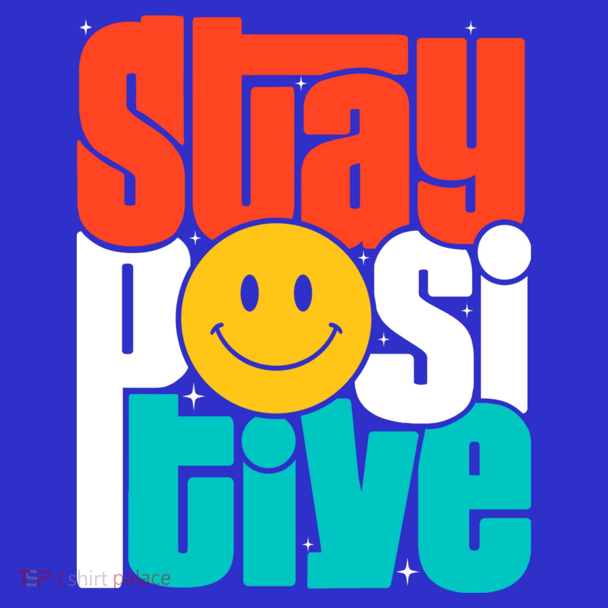 Stay Positive Yellow Smily Face Inspirational Quote Mousepad