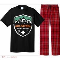 Ski Patrol You Fall We Haul Skier Assistance Skiing Apparel Meaningful Gift Pajama Set thumb 0