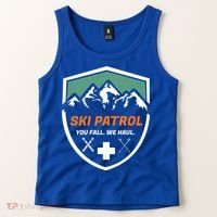 Ski Patrol You Fall We Haul Skier Assistance Skiing Apparel Meaningful Gift Tank Top thumb 2