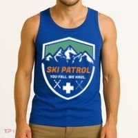 Ski Patrol You Fall We Haul Skier Assistance Skiing Apparel Meaningful Gift Tank Top thumb 3