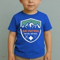 Ski Patrol You Fall We Haul Skier Assistance Skiing Apparel Meaningful Gift Toddler T-Shirt thumb 2